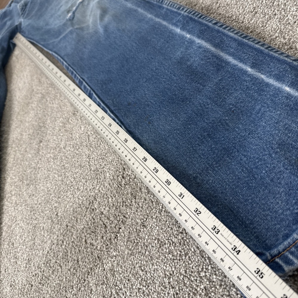 Vintage Wrangler Cowboy Cut Jeans 32x38 Blue Faded - Picture 5 of 10